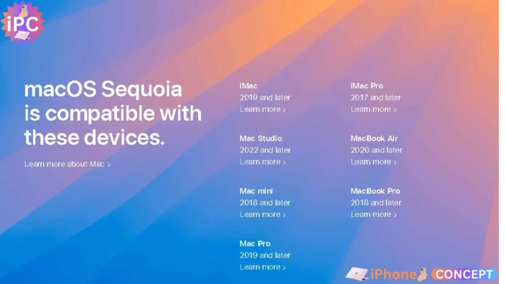 Compatible Device for MacOS Sequoia